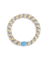 Kknekki Thick Hair Tie – Mix Seablue Light Yellow Glitter