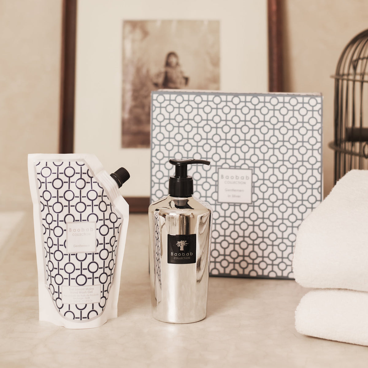 Flüssigseife Geschenkset "Silber" von Baobab – 350ml