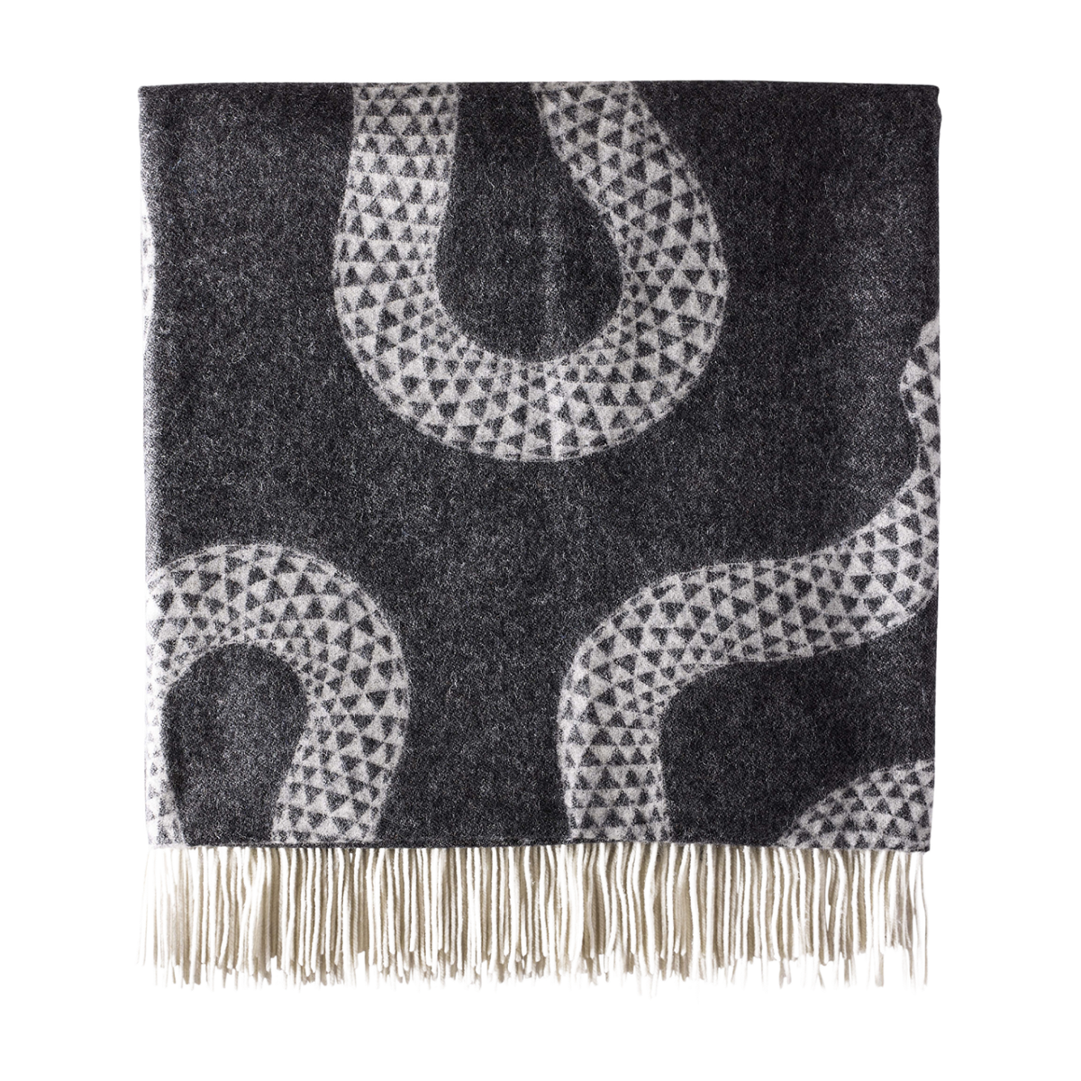 Wolldecke "Eden" von Jonathan Adler – Black