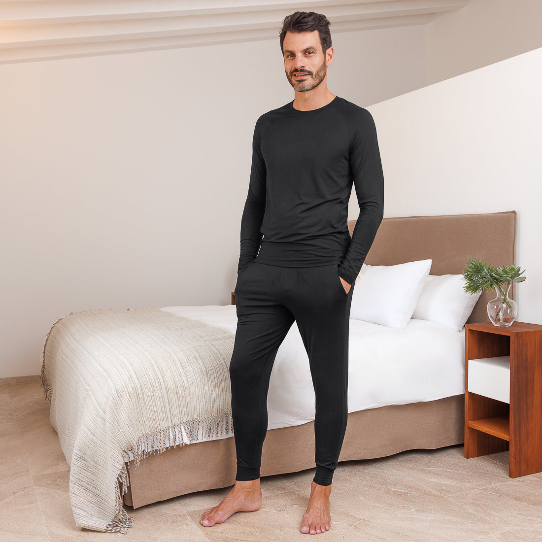 Langarm-Shirt Men "Balance" von Dagsmejan – Black