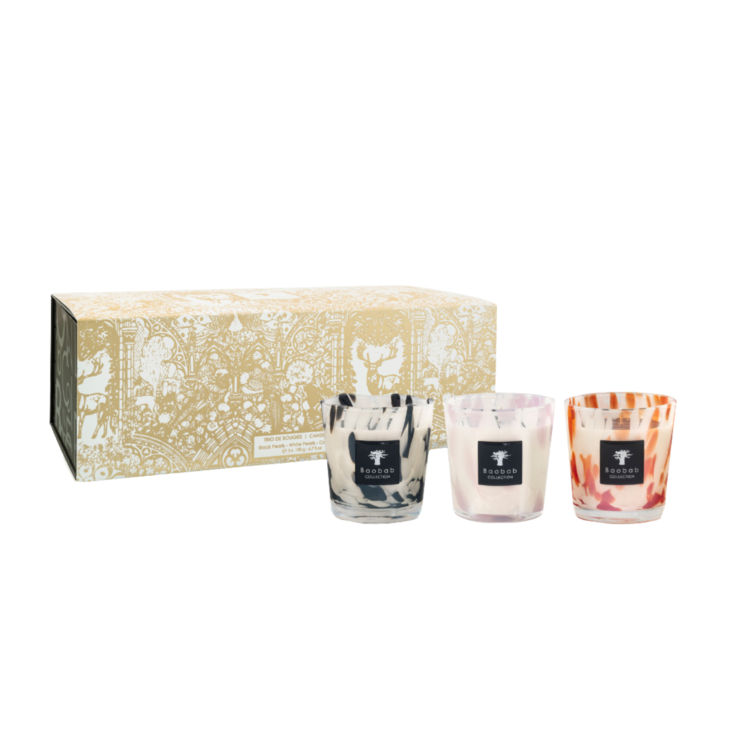 Trio Duftkerzen "Pearls"