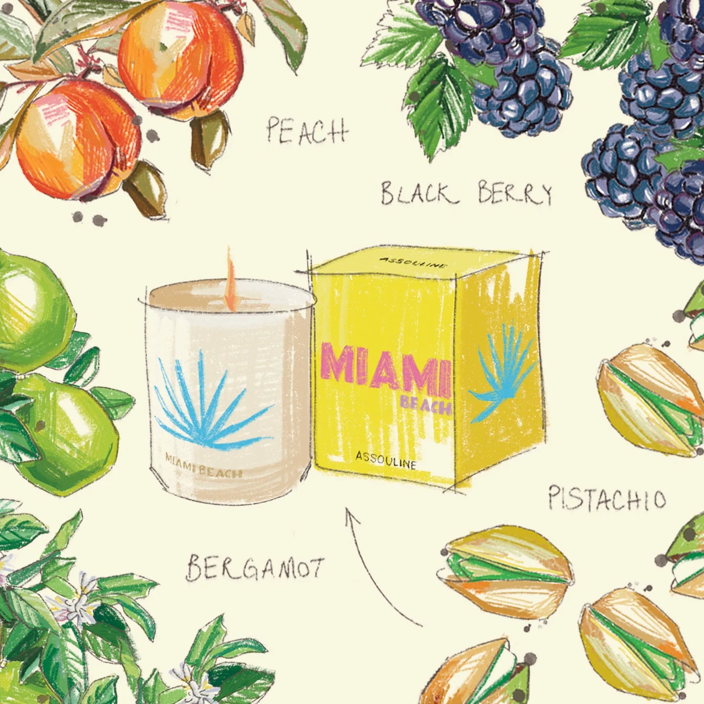 Travel Candle "Miami"