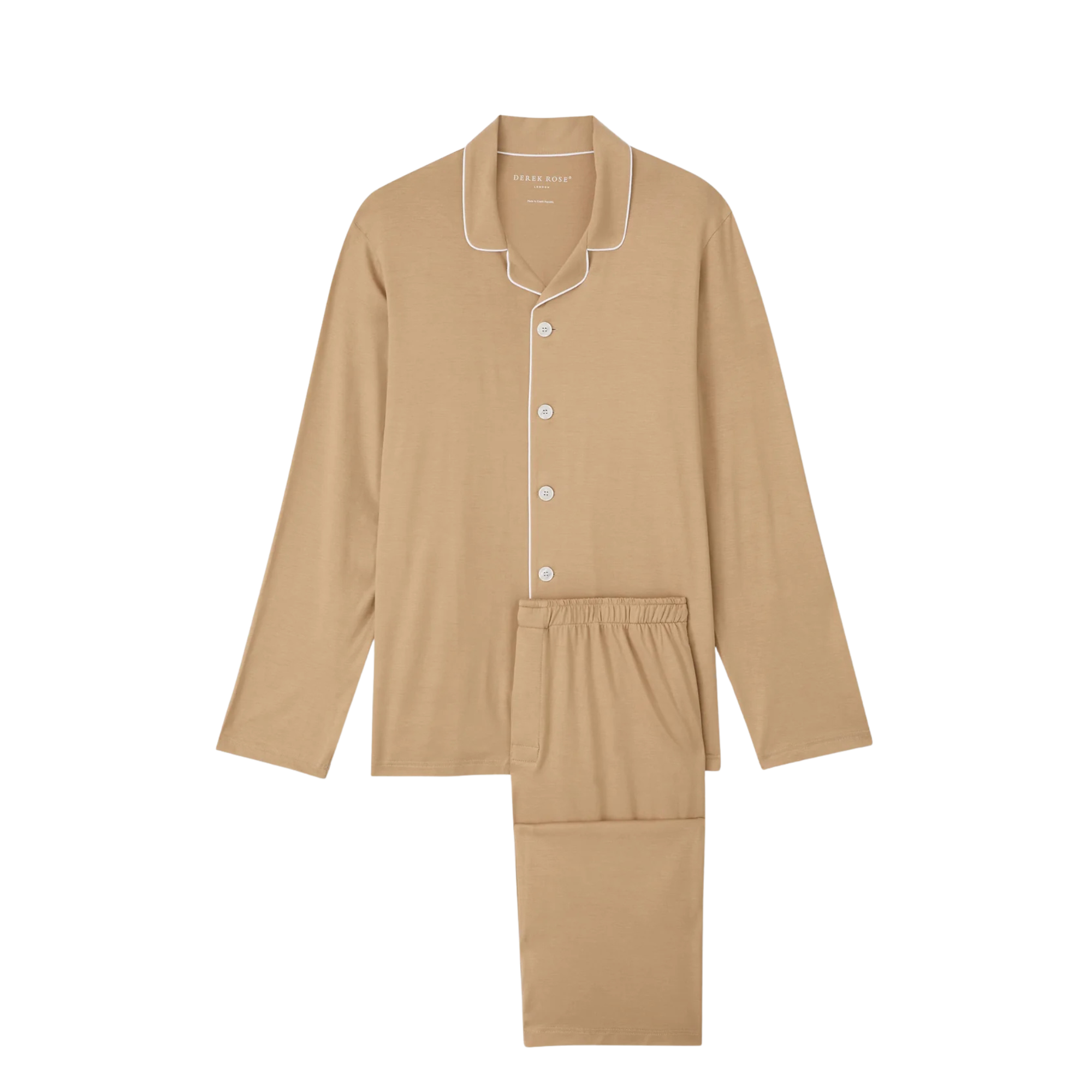 Men's Pyjama "Micro Modal Stretch" Camel