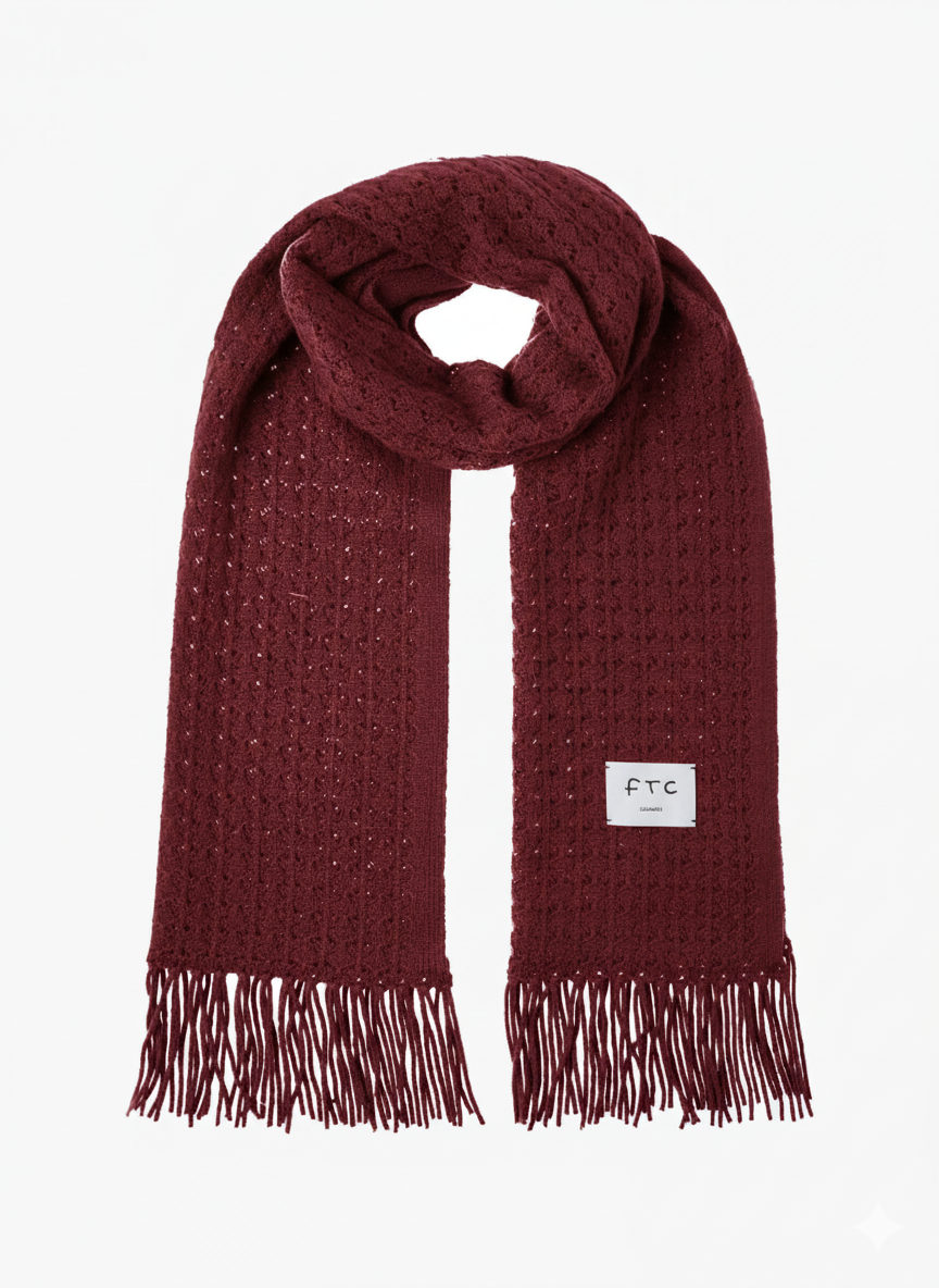 Schal im Ajour Strick