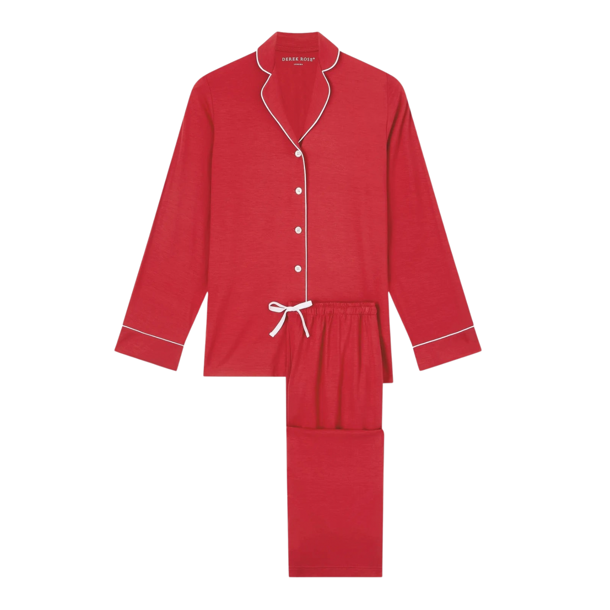 Women's Pyjama Set "Lara" von Derek Rose – Rot