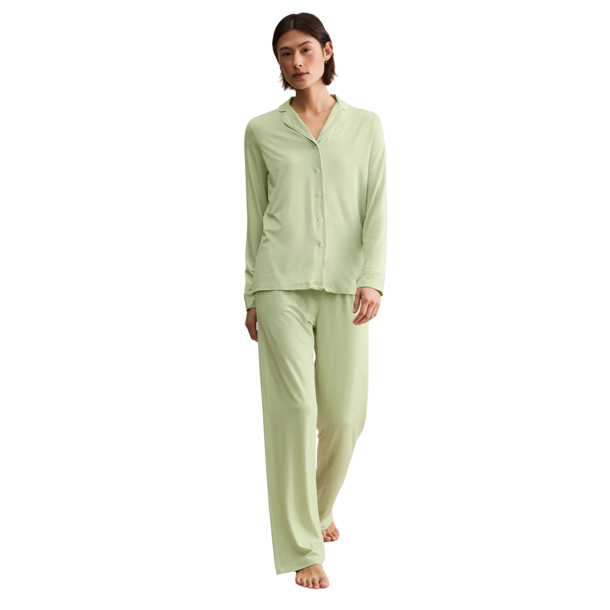 Women's Pyjama Set "Lara" von Derek Rose – Grün