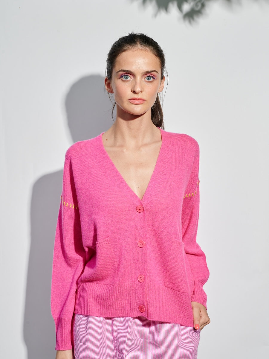 Cardigan "Contrast Stitch"
