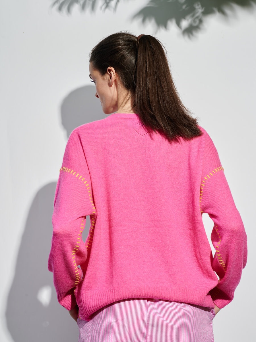 Cardigan "Contrast Stitch"