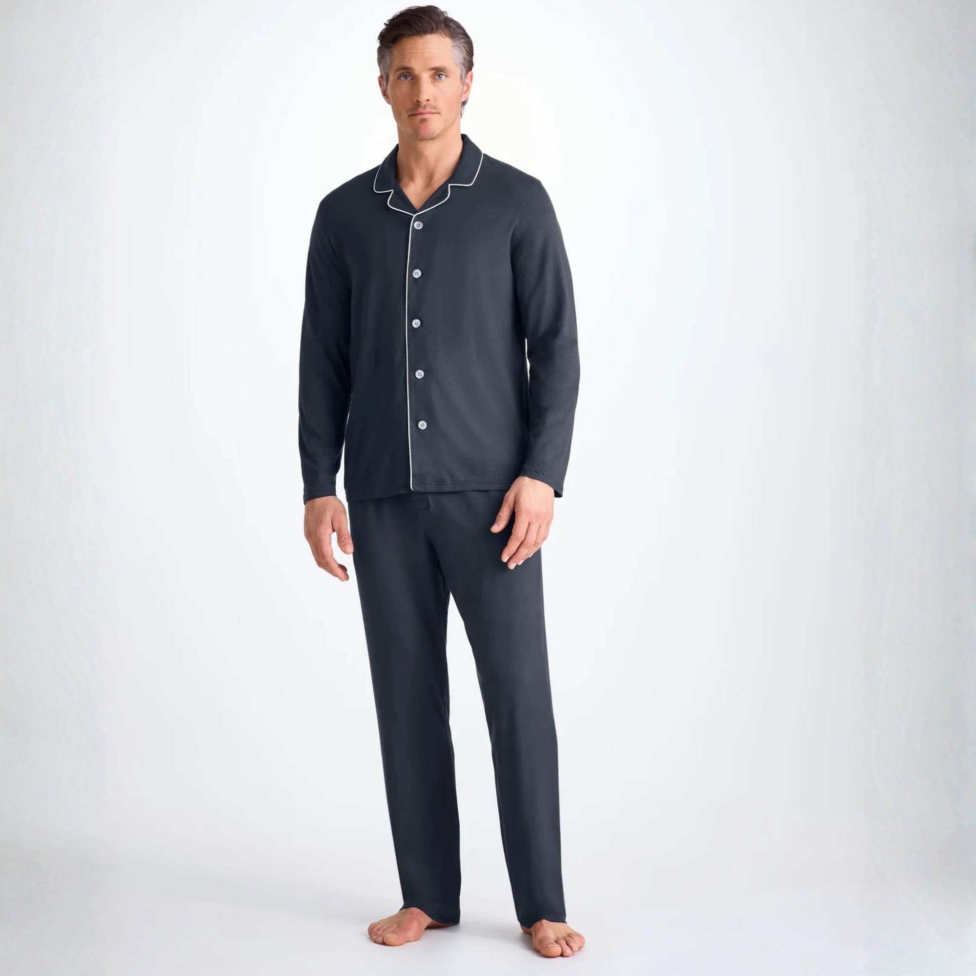 Men's Pyjama "Micro Modal Stretch" Navy Blue