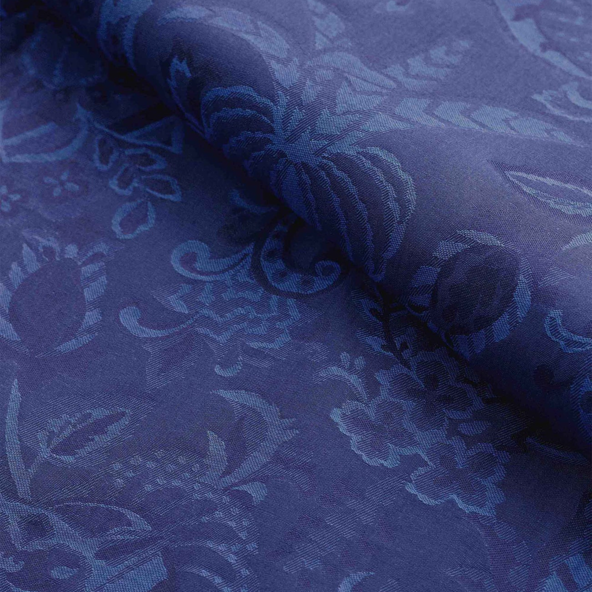 Men's Pyjama "Cotton Jacquard" Navy Jungle Paisley Pattern