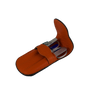 Maniküre ETUI Größe XS von F. Hammann – Orange 077 / Pinzetten