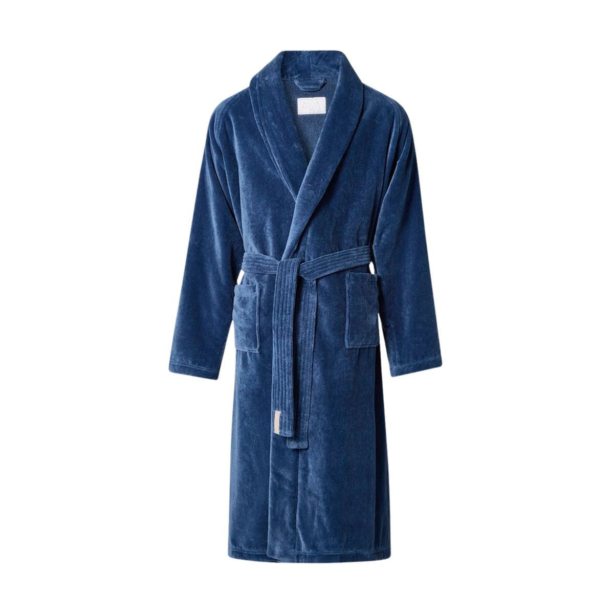 Bademantel Herren "Torekov" von Pelle Vävare – Meeresblau