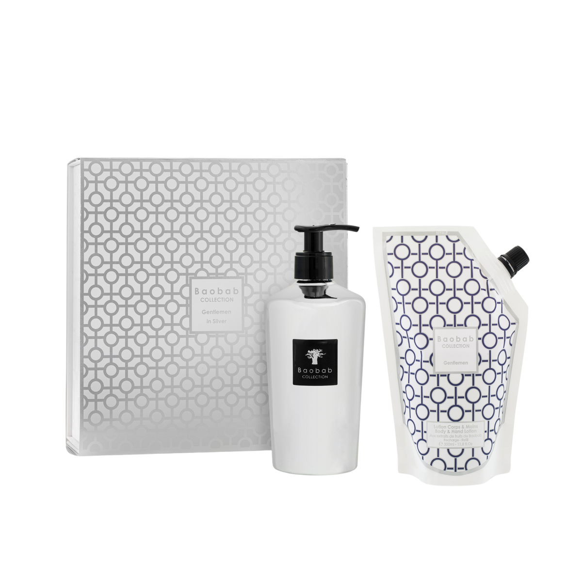 Flüssigseife Geschenkset "Silber" von Baobab – 350ml