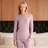 Langarm-Shirt Women "Stay Warm" von Dagsmejan – Dusty pink Melange