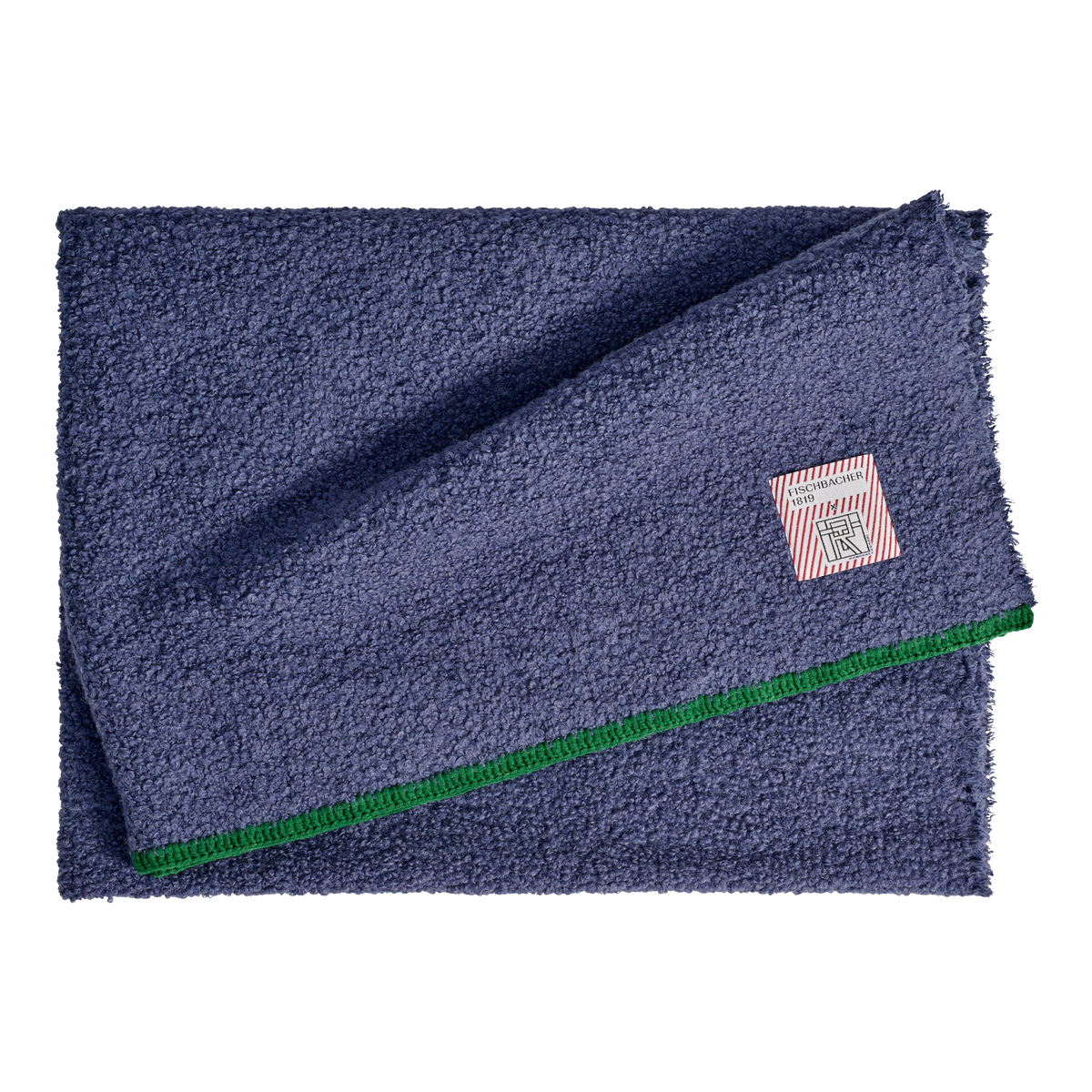 Plaid "Mönch" von Christian Fischbacher – Blau