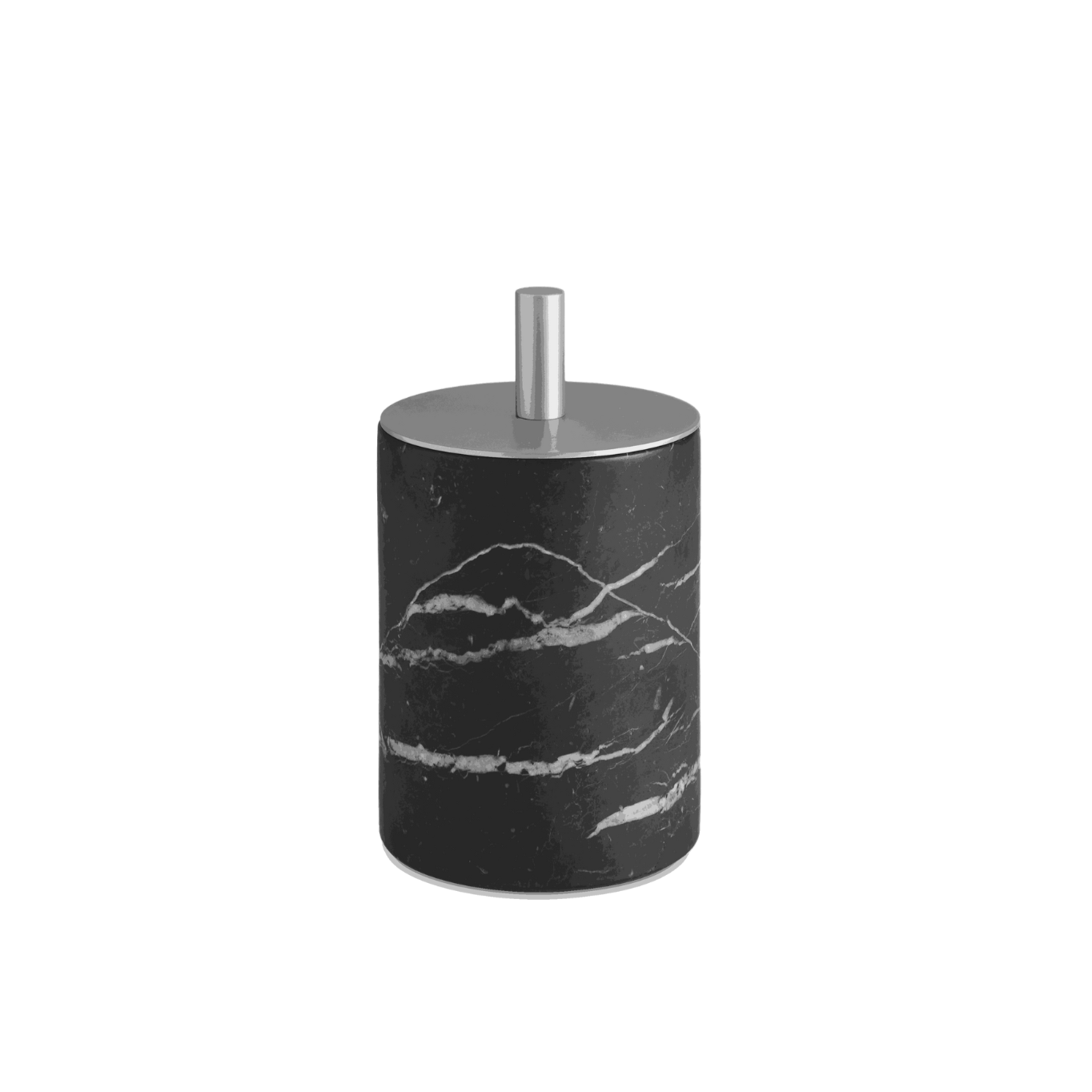 Dose mit Deckel "Marquina Marmor"