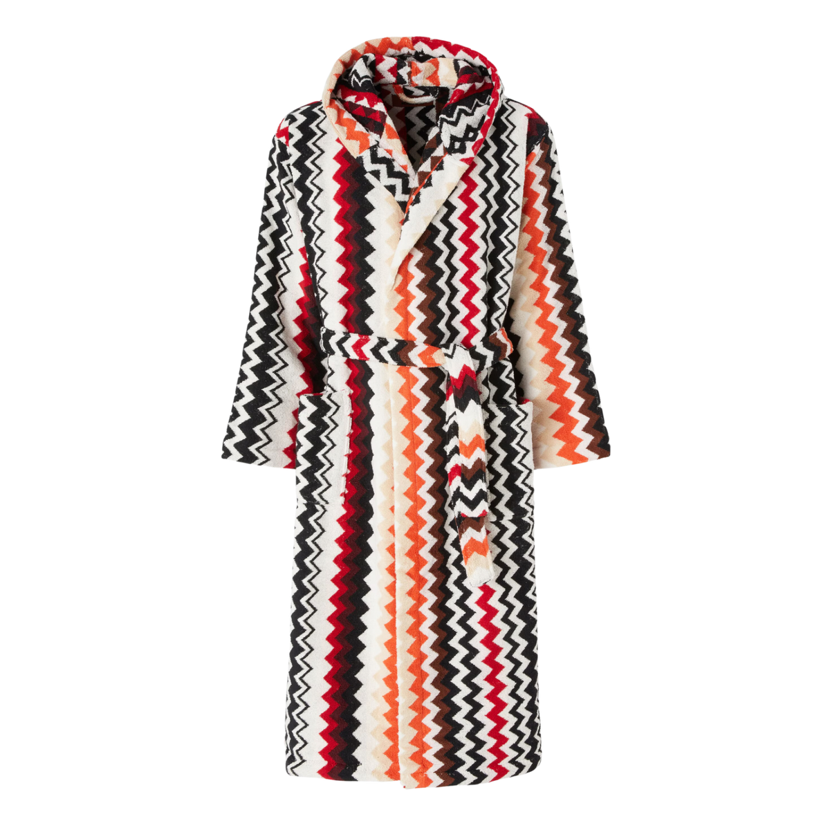 Bademantel Unisex "Best" von Missoni – 156 Rot Multicolor