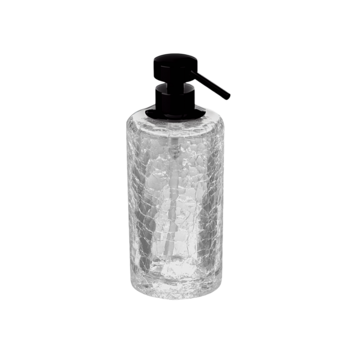 Seifenspender "Cracked Glas" 90432 von Windisch – Schwarz matt