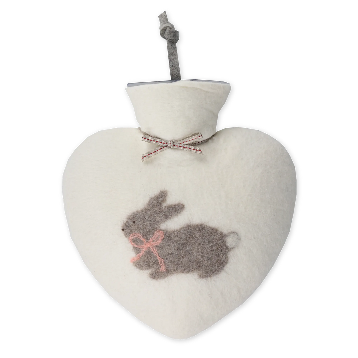 Wärmflasche "Hase mit Schleife" Weiß WFHS-03 von Dorothee Lehnen