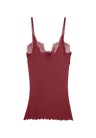 Spaghetti Top "Richelieu" 207-2800 von Zimmerli – 385 Cranberry