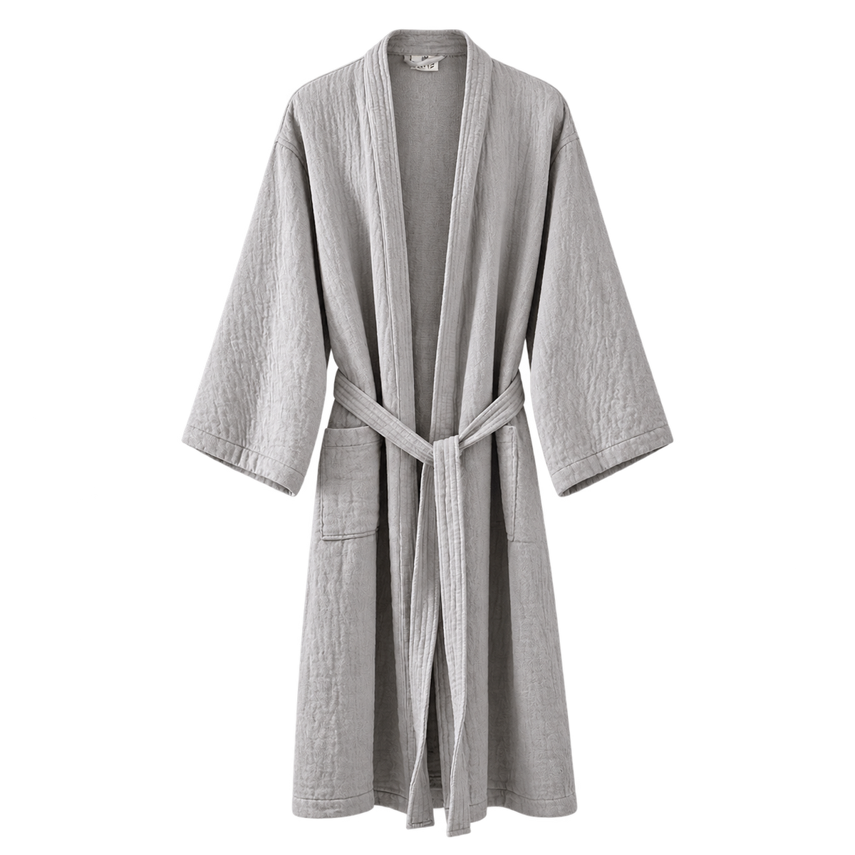 Bademantel Unisex "Leisure" von Luiz – Pebble, freigestellt