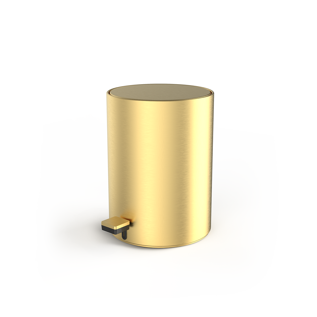 Decor Walther Pedaleimer "TE50" – Gold Matt PVD #Material_Gold Matt PVD