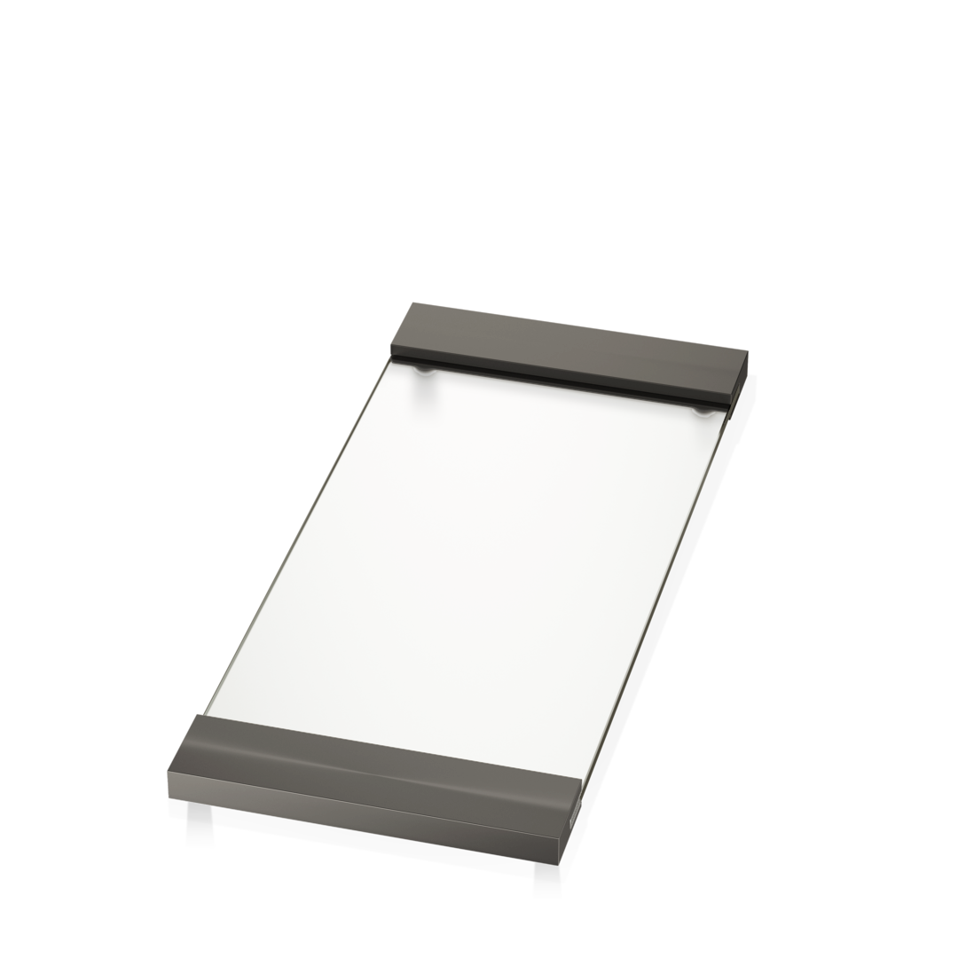 Decor Walther Tablett 34cm / 37cm "TAB 34" – Dark metal matt / 37 cm #Oberfläche_Dark metal matt