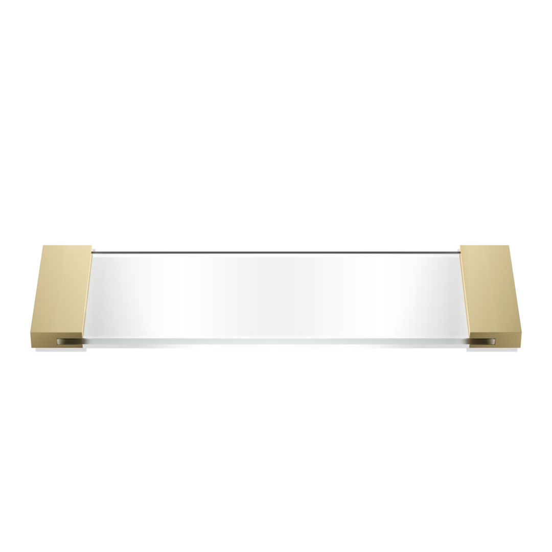Decor Walther Tablett 34cm / 37cm "TAB 34" – Gold Matt 24 Karat / Opalglas / 34 cm #Oberfläche_Gold Matt 24 Karat / Opalglas