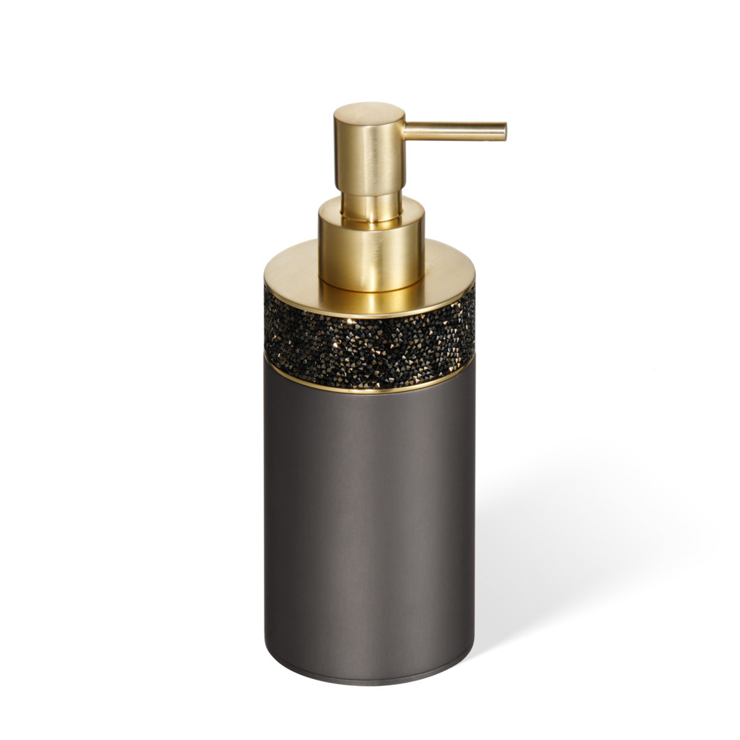 Decor Walther Seifenspender "Rocks" SSP 1 – Dark Metal Matt | Gold Matt 24 Karat #Oberfläche_Dark Metal Matt | Gold Matt 24 Karat