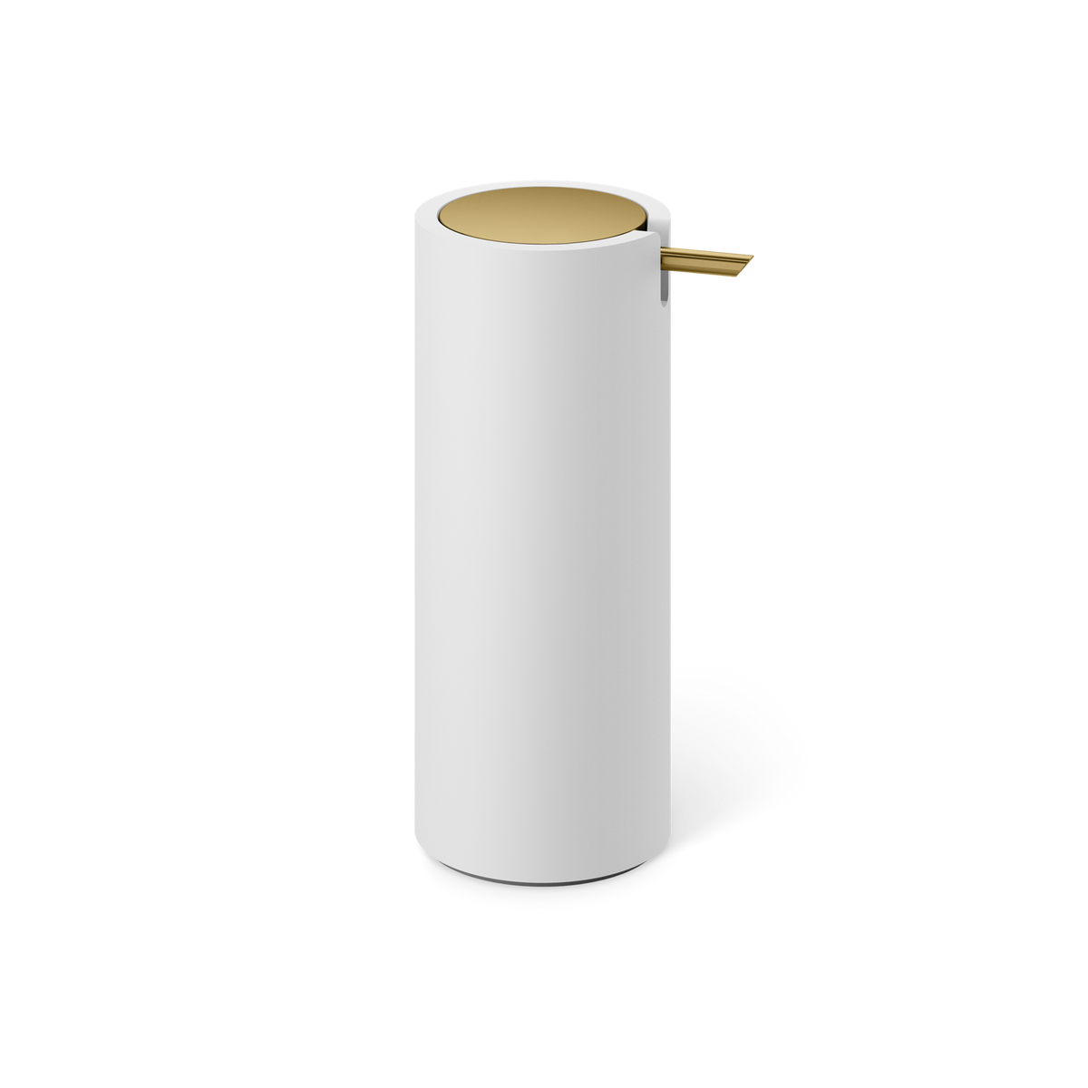 Decor Walther Seifenspender "Stone" SSP – Weiß / Gold Matt PVD #Oberfläche_Weiß / Gold Matt PVD