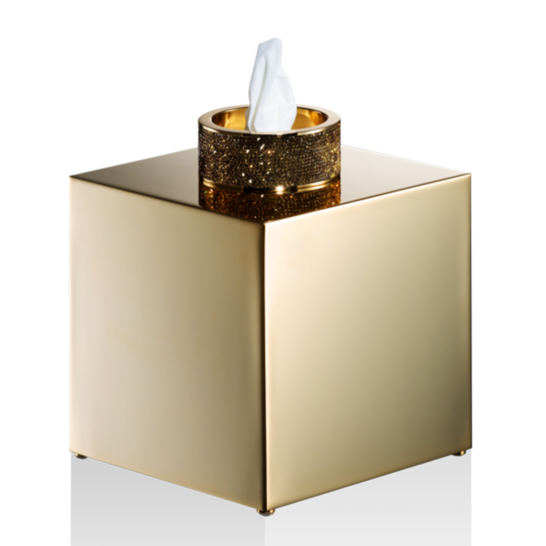 Decor Walther Papiertuchbox "Rocks" KB – Gold 24 Karat #Farbe_Gold 24 Karat