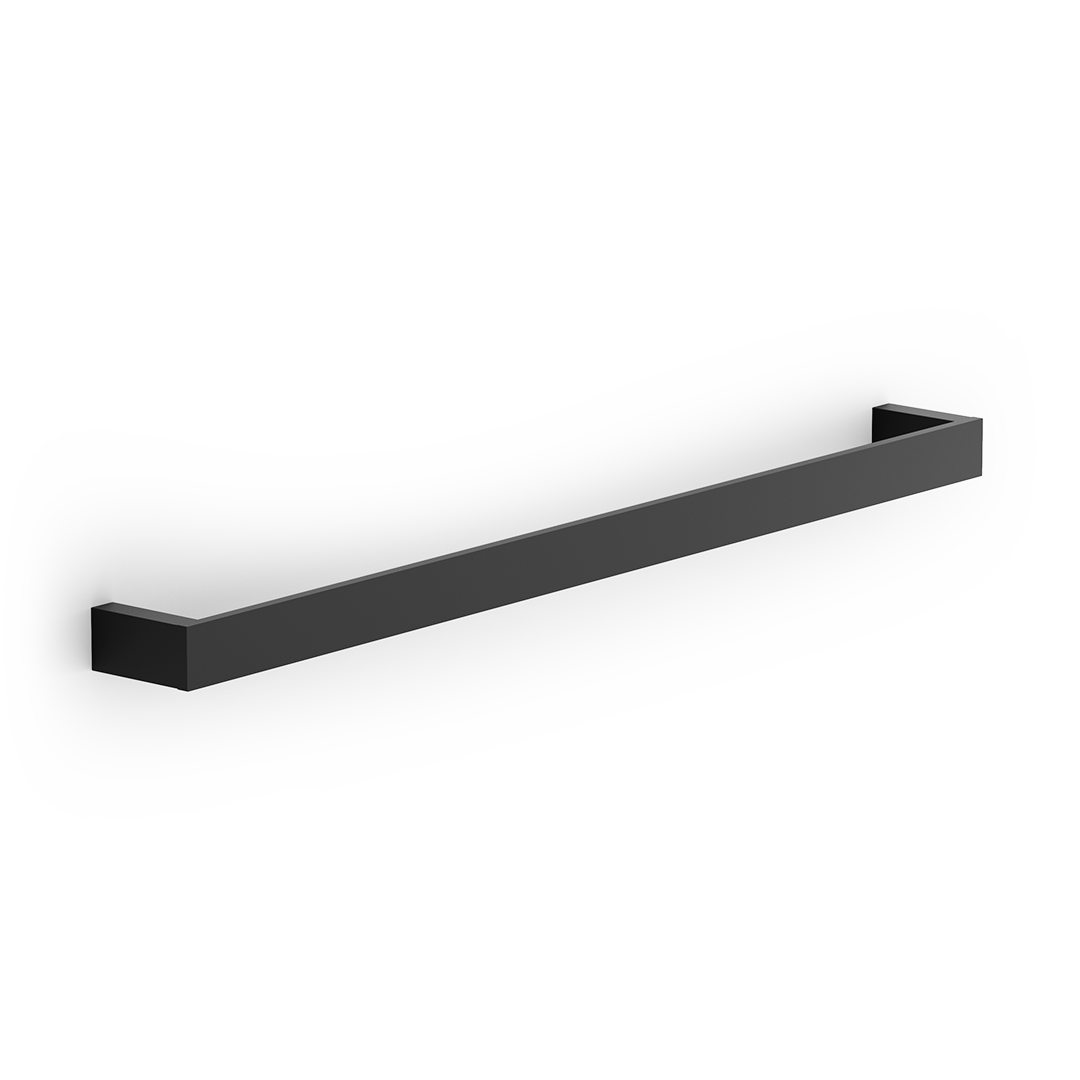 Decor Walther Handtuchstange 30cm/ 45cm/ 60cm  "Contract" HTE – Schwarz matt / 60 cm #Oberfläche_Schwarz matt