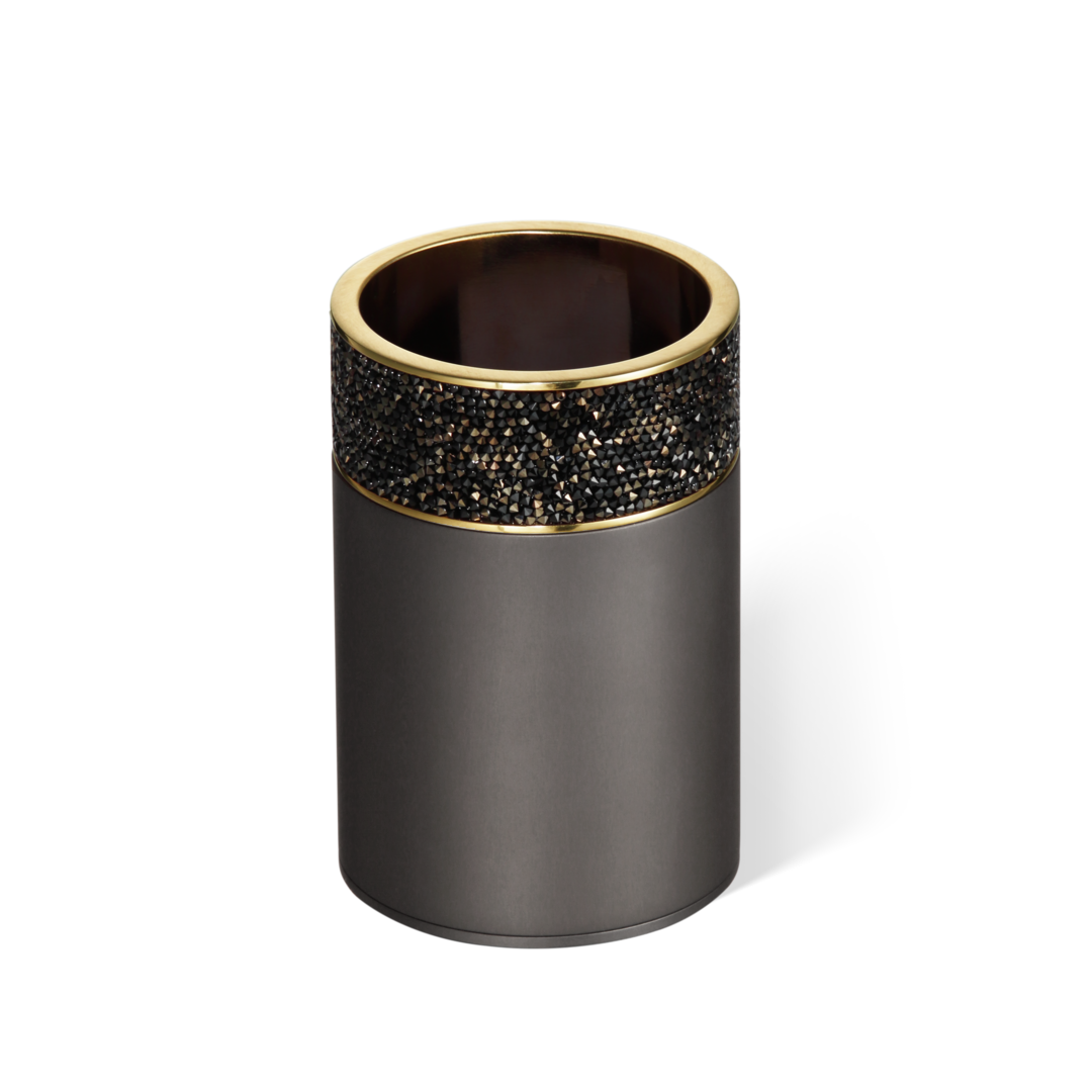 Decor Walther Behälter "Rocks" BOD 1 – Dark Metal Matt | Gold Matt 24 Karat #Oberfläche_Dark Metal Matt | Gold Matt 24 Karat