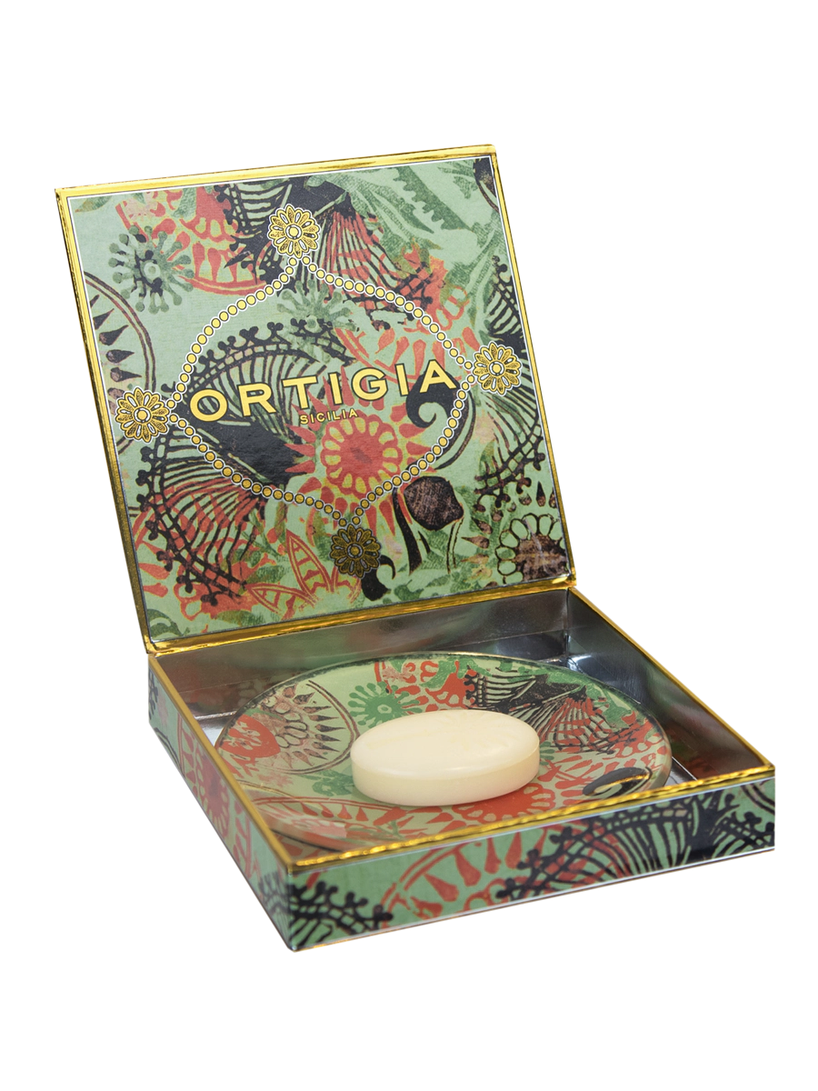 Seife mit Schale "Fico D’India" von Ortigia