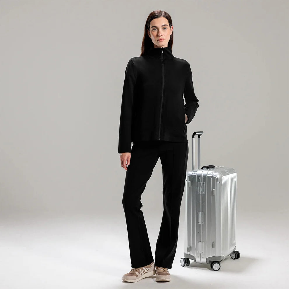 Zip Jacke Women "Travel" von Dagsmejan – Black