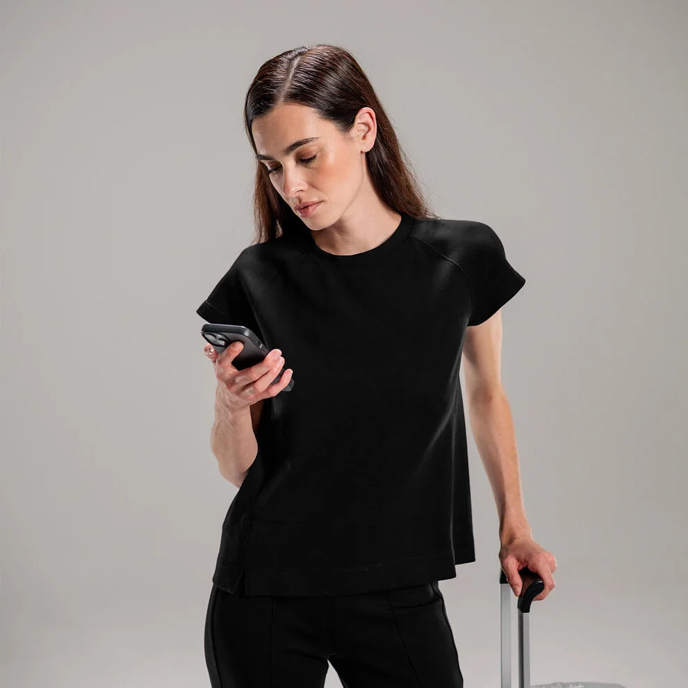 T-Shirt Women "Travel" von Dagsmejan – Black