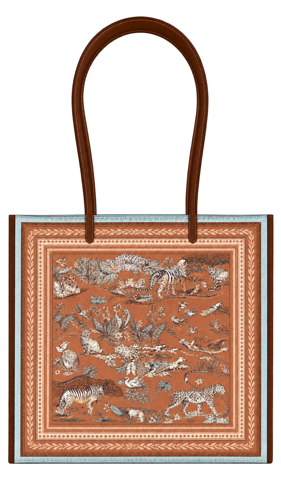 Sac Square "Reverie" von Inoui Editions – Natural Blue