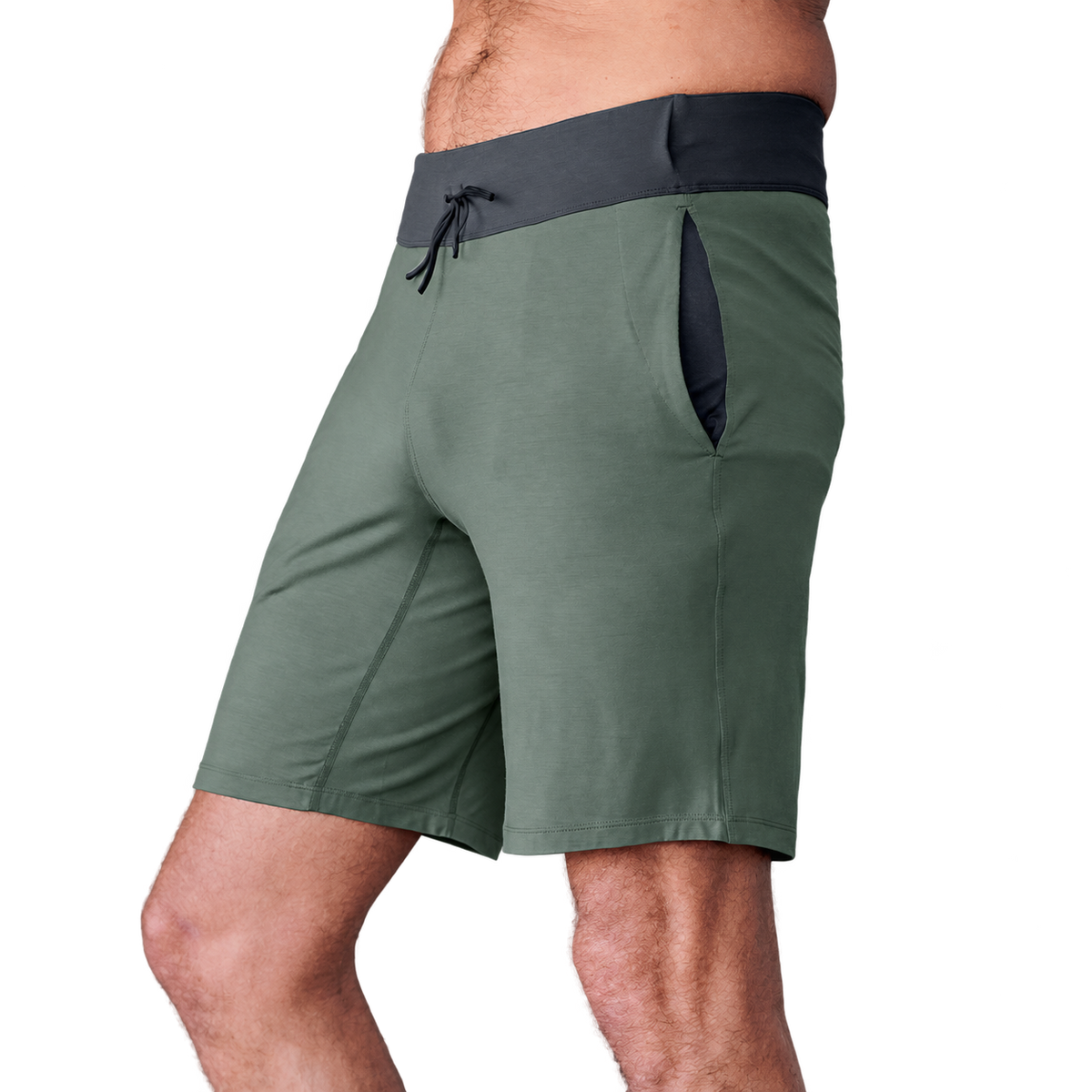 Shorts Men "Balance" von Dagsmejan – Balsam green, freigestellt