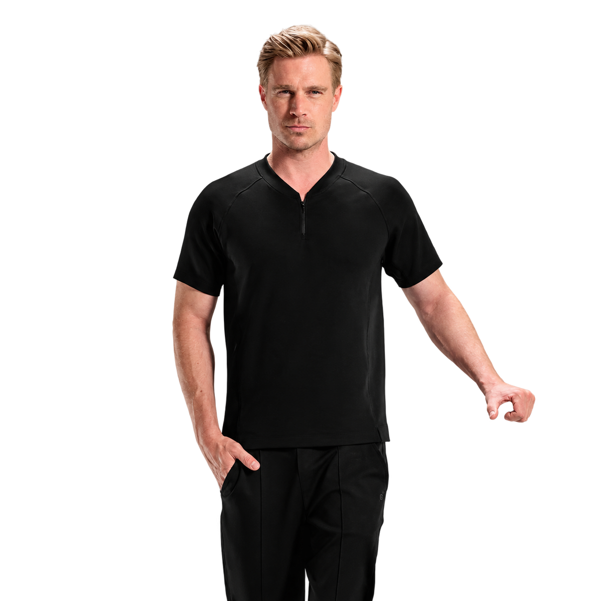 T-Shirt Men "Travel" von Dagsmejan – Black, freigestellt