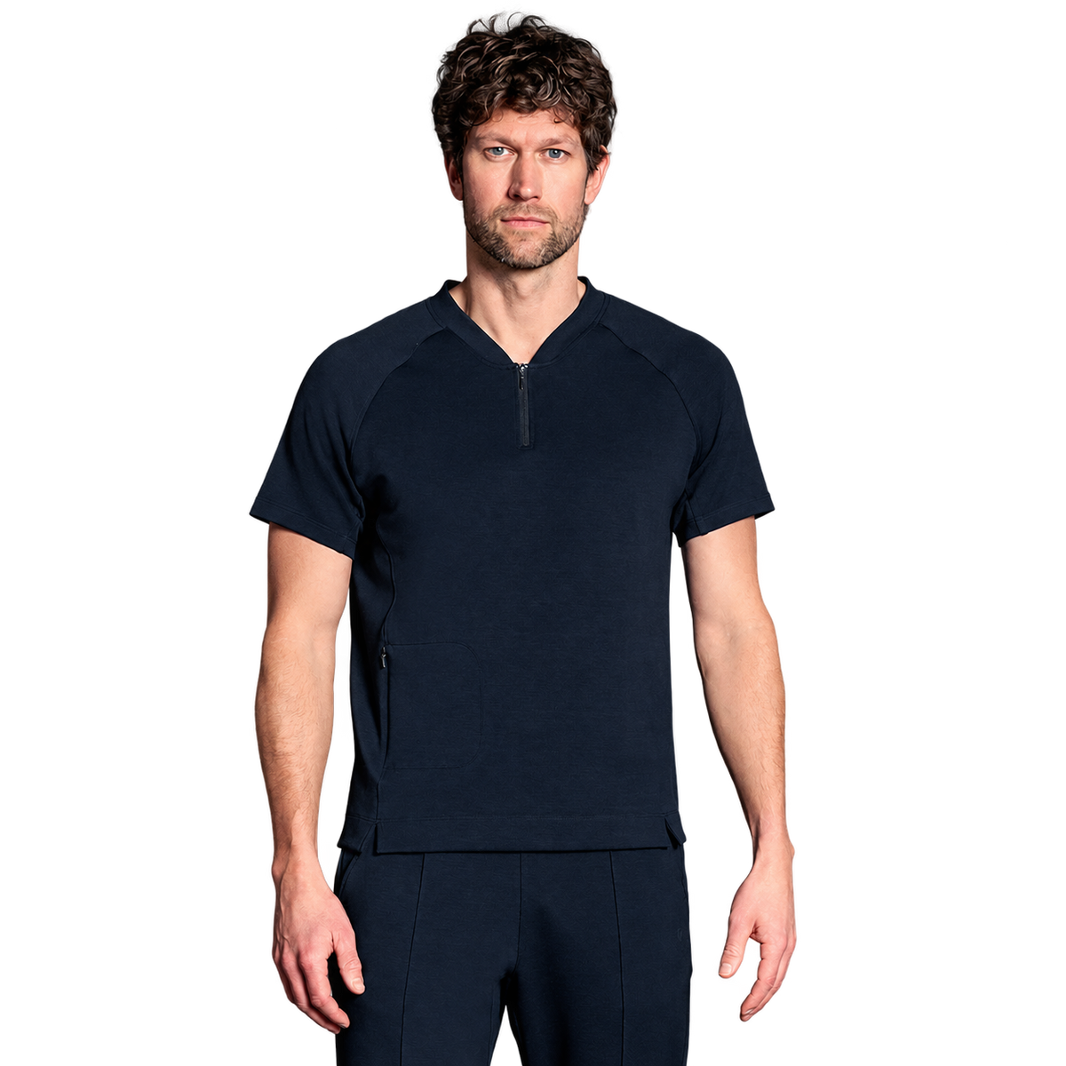 T-Shirt Men "Travel" von Dagsmejan – Navy Blue, freigestellt