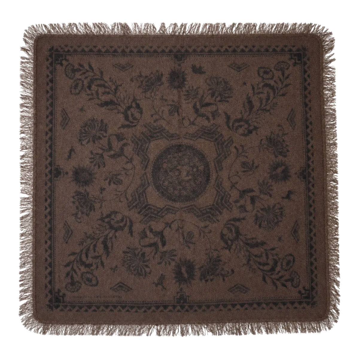2626 Bandana bedruckt von Pure Cashmere – Mocca