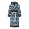 Bademantel Unisex "Marea" von Missoni – 501 Blau/Weiß