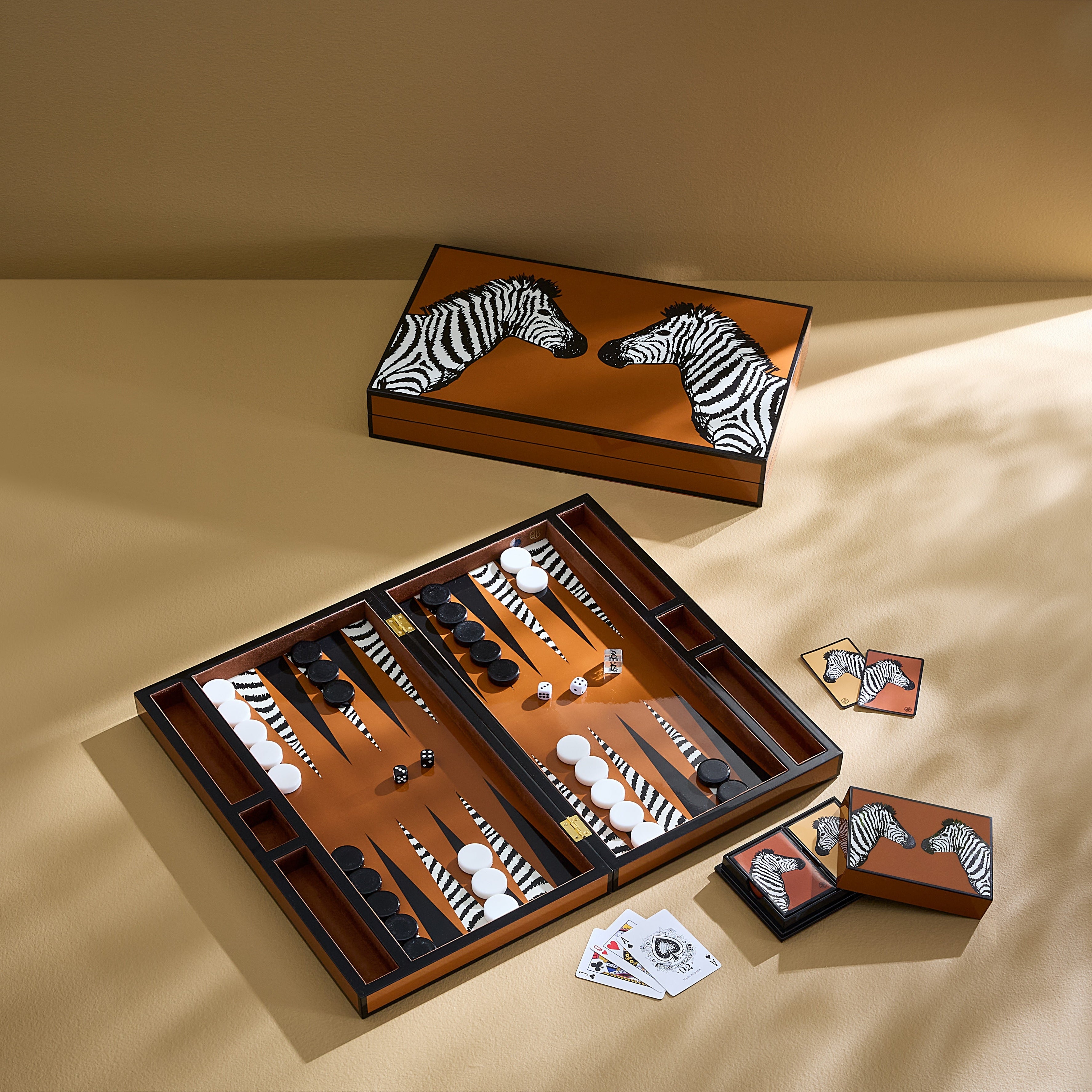 Backgammon Set "Zebra"