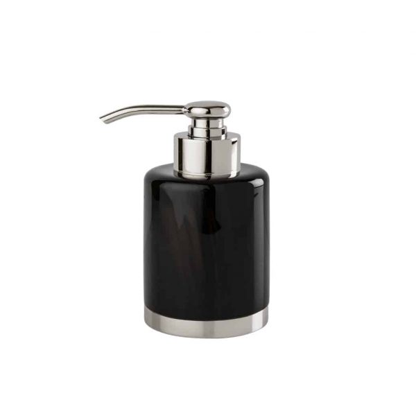 OBSIDIENNE" soap dispenser - Cristal & Bronze